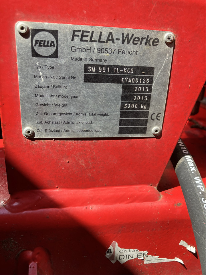 Fella SM 991 TL-KCB - Косачка: снимка 4 Fella SM 991 TL-KCB - Косачка: снимка 4