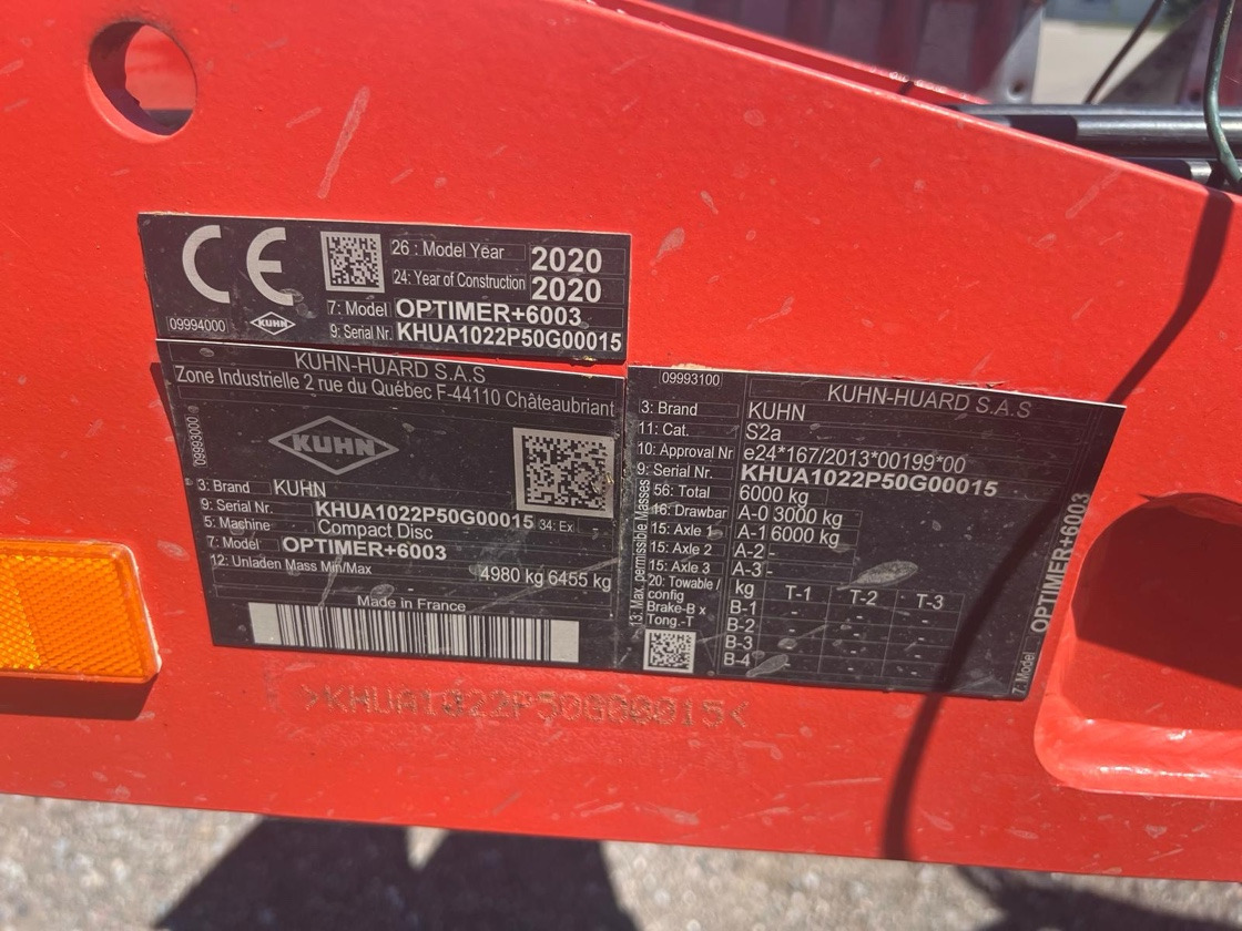 Kuhn Optimer 6003 - Брана: снимка 2 Kuhn Optimer 6003 - Брана: снимка 2