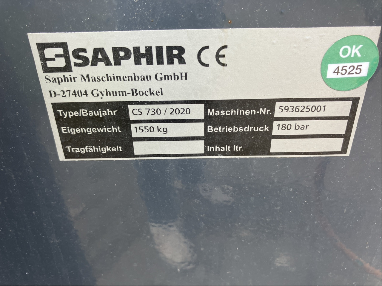 Saphir Strohstriegel CleanStar 730 - Машина за обработка на почвата: снимка 3 Saphir Strohstriegel CleanStar 730 - Машина за обработка на почвата: снимка 3