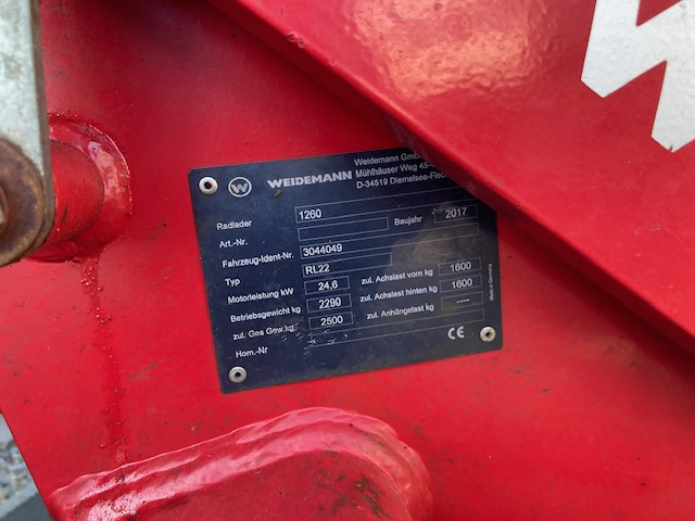 Weidemann 1260 Hoflader - Колесен товарач: снимка 2 Weidemann 1260 Hoflader - Колесен товарач: снимка 2