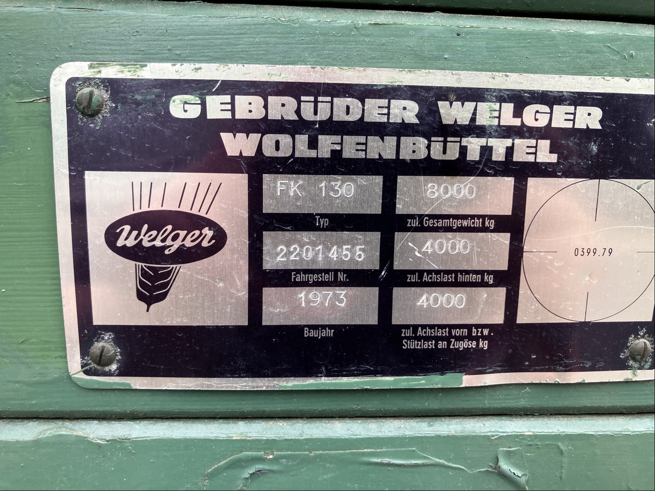 Welger FK 130 Anhänger 2-Seiten - Самосвал камион: снимка 4 Welger FK 130 Anhänger 2-Seiten - Самосвал камион: снимка 4