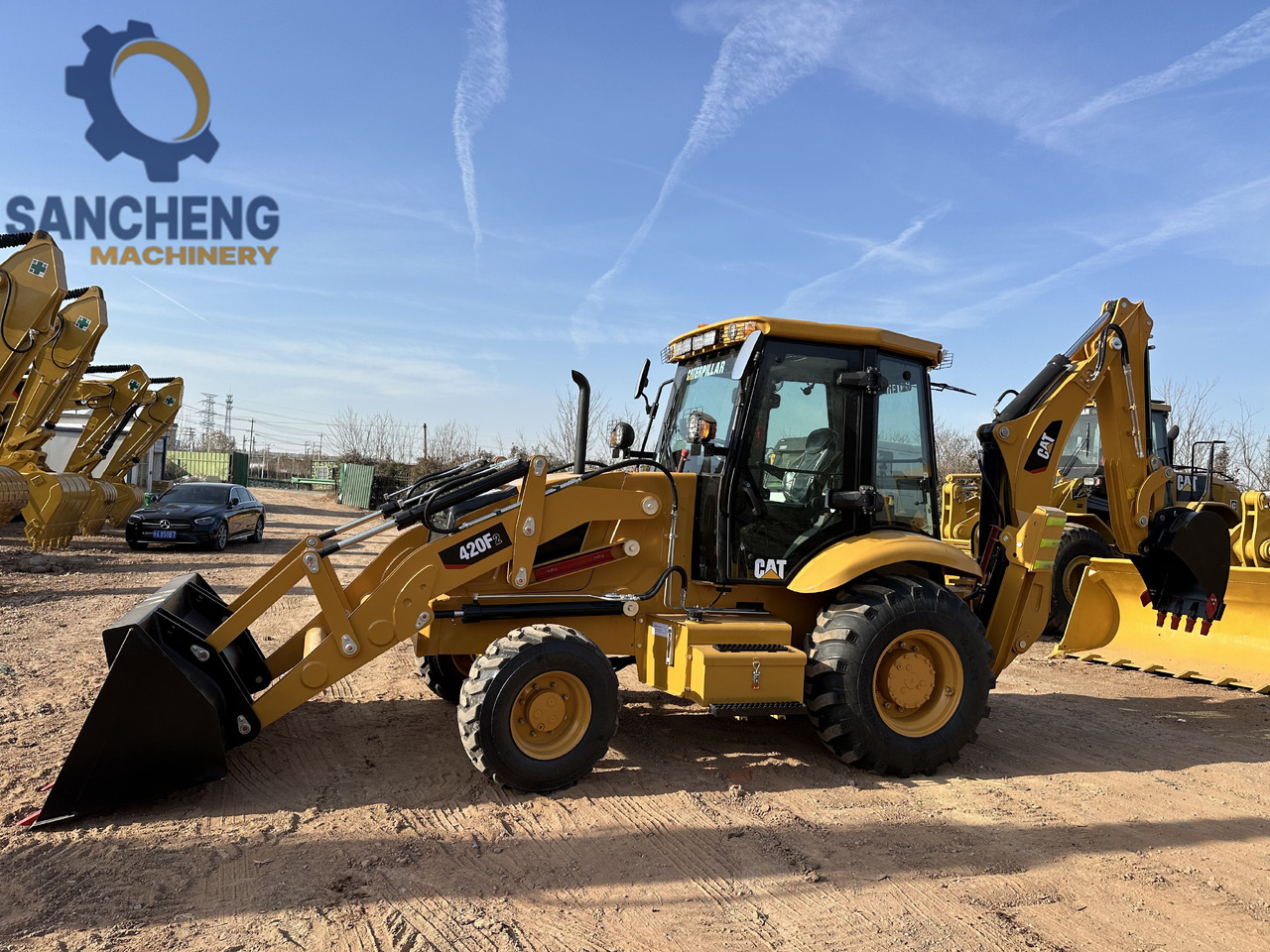 CATERPILLAR 420F2 - Багер-товарач: снимка 1 CATERPILLAR 420F2 - Багер-товарач: снимка 1