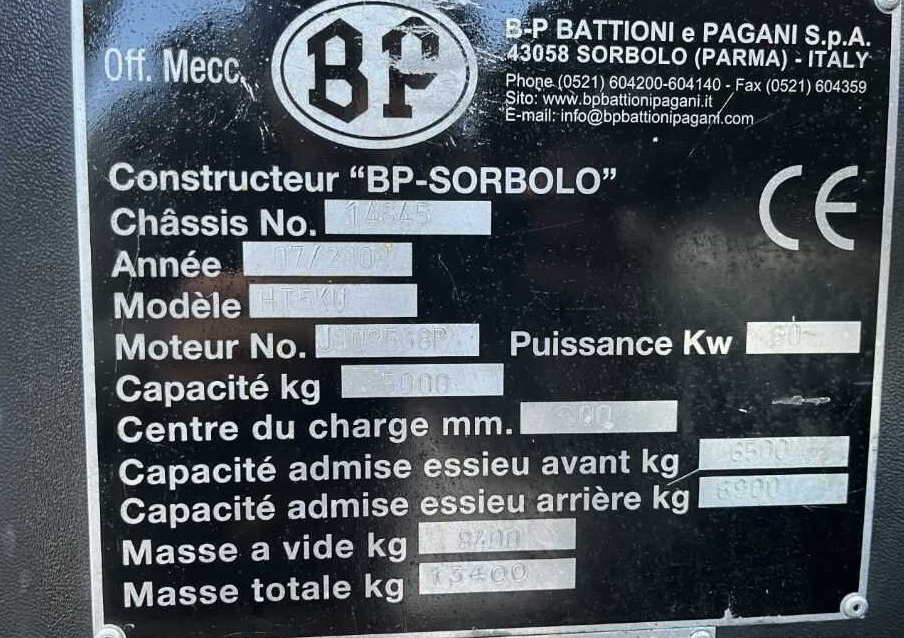 B-P Battioni e Pagani HT5KU - Страничен товарач: снимка 4 B-P Battioni e Pagani HT5KU - Страничен товарач: снимка 4