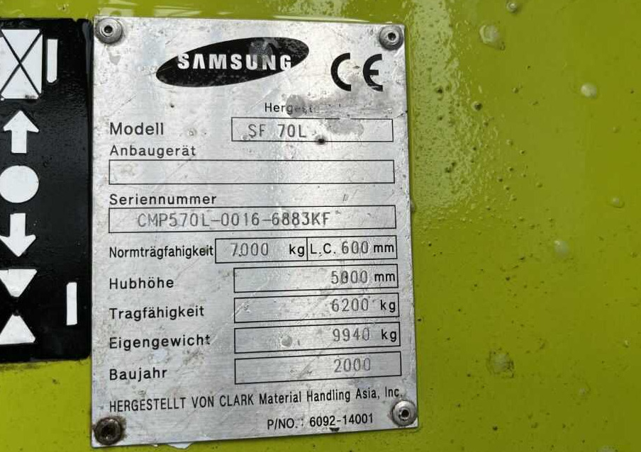 Clark SF70L - Газокар: снимка 4 Clark SF70L - Газокар: снимка 4