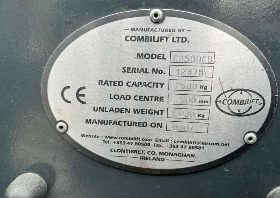 Combilift C2500CBE - Страничен товарач: снимка 4 Combilift C2500CBE - Страничен товарач: снимка 4