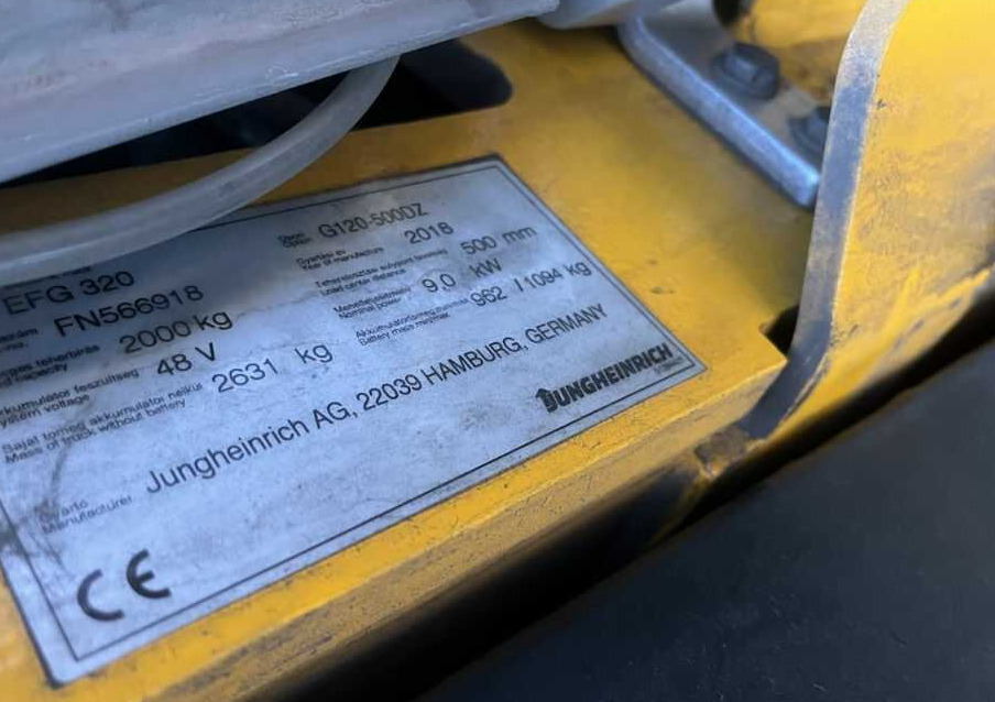 Jungheinrich EFG320 - Електрокар: снимка 4 Jungheinrich EFG320 - Електрокар: снимка 4