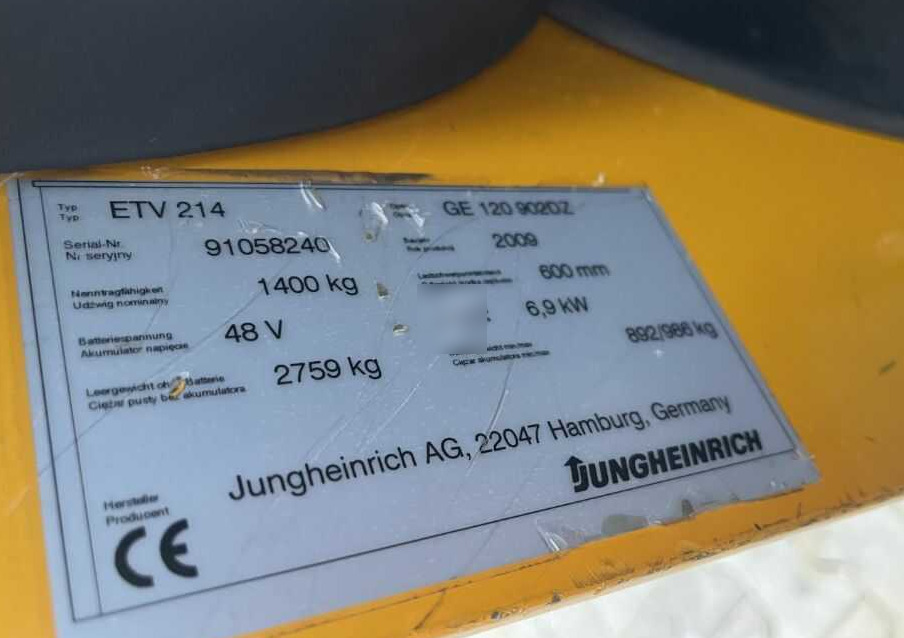 Jungheinrich ETV214 - Ричтрак: снимка 4 Jungheinrich ETV214 - Ричтрак: снимка 4