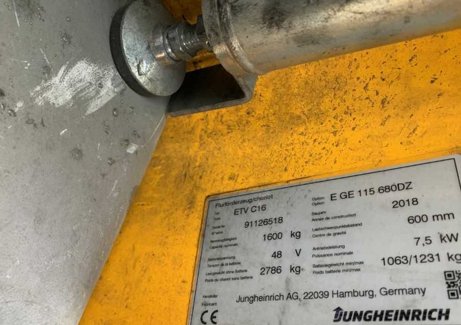 Jungheinrich ETVC16 - Ричтрак: снимка 4 Jungheinrich ETVC16 - Ричтрак: снимка 4