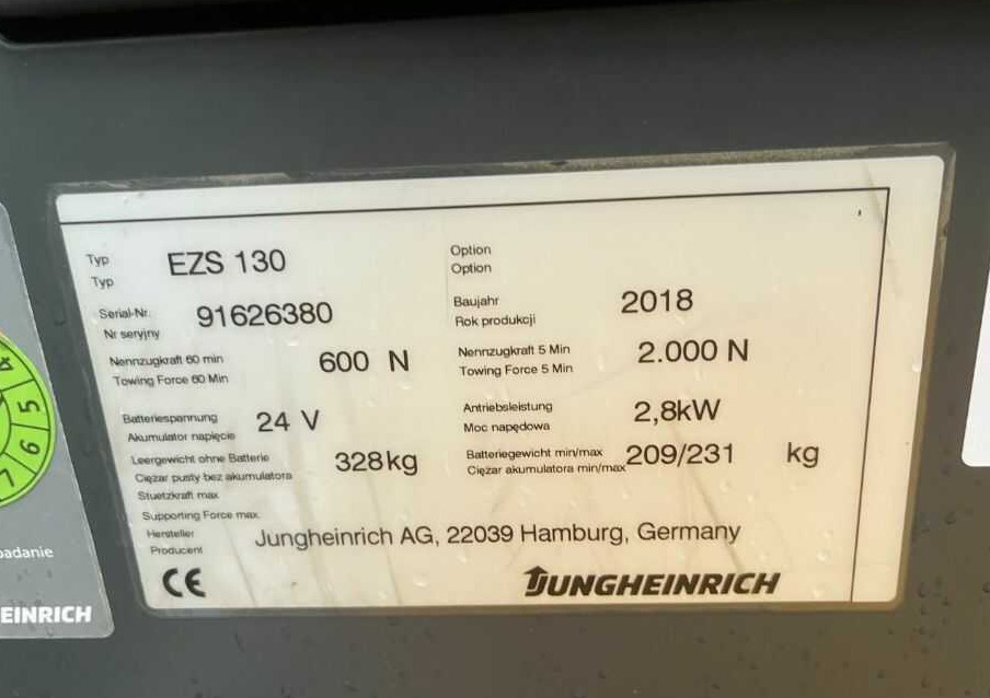 Jungheinrich EZS130 - Електрически влекач: снимка 4 Jungheinrich EZS130 - Електрически влекач: снимка 4