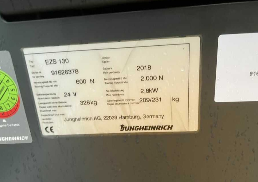 Jungheinrich EZS130 - Електрически влекач: снимка 4 Jungheinrich EZS130 - Електрически влекач: снимка 4