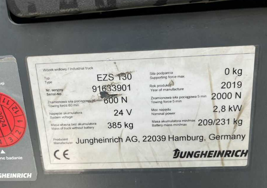 Jungheinrich EZS130 - Електрически влекач: снимка 4 Jungheinrich EZS130 - Електрически влекач: снимка 4