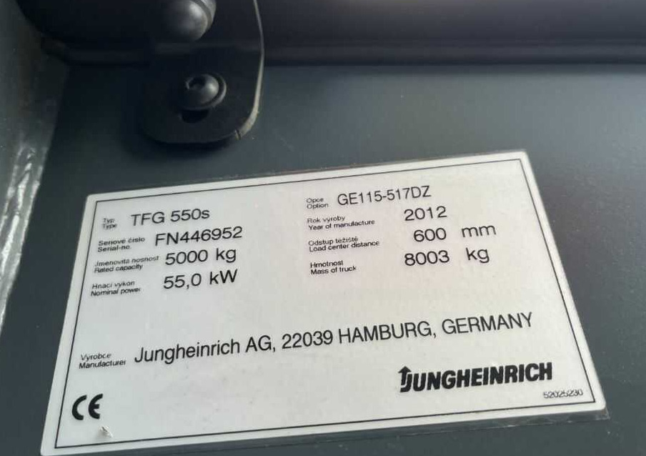 Jungheinrich TFG550s - Газокар: снимка 4 Jungheinrich TFG550s - Газокар: снимка 4