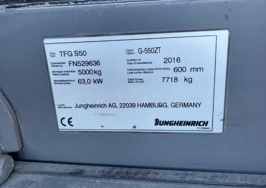 Jungheinrich TFGS50 - Газокар: снимка 4 Jungheinrich TFGS50 - Газокар: снимка 4