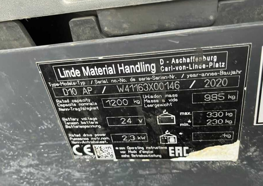 Linde D10AP - Стакер: снимка 4 Linde D10AP - Стакер: снимка 4