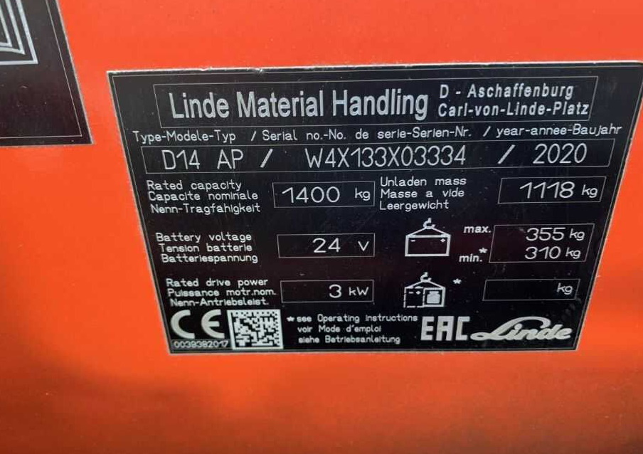 Linde D14AP - Стакер: снимка 5 Linde D14AP - Стакер: снимка 5