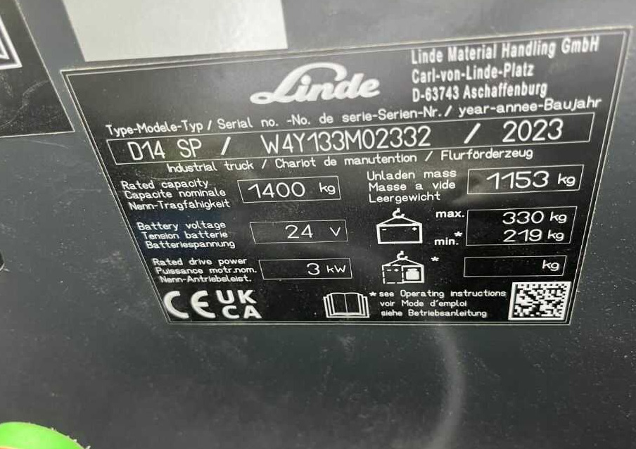 Linde D14SP - Стакер: снимка 4 Linde D14SP - Стакер: снимка 4