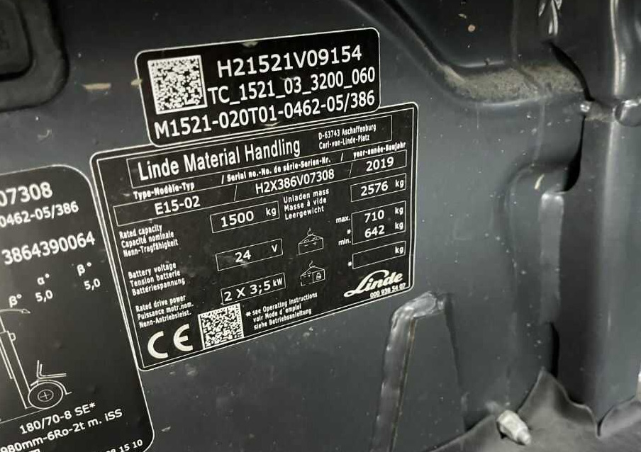 Linde E15-01 - Електрокар: снимка 1 Linde E15-01 - Електрокар: снимка 1