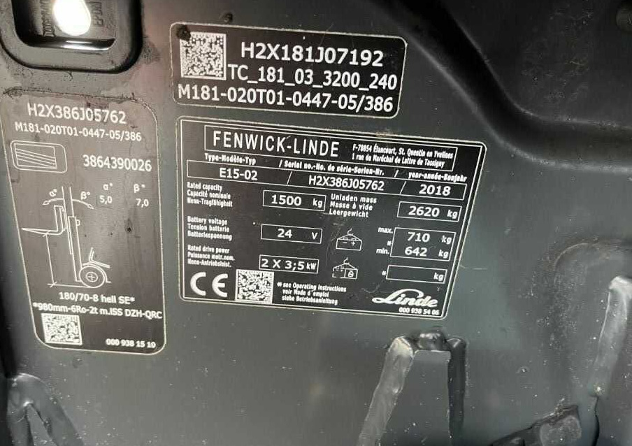 Linde E15-02 - Електрокар: снимка 4 Linde E15-02 - Електрокар: снимка 4