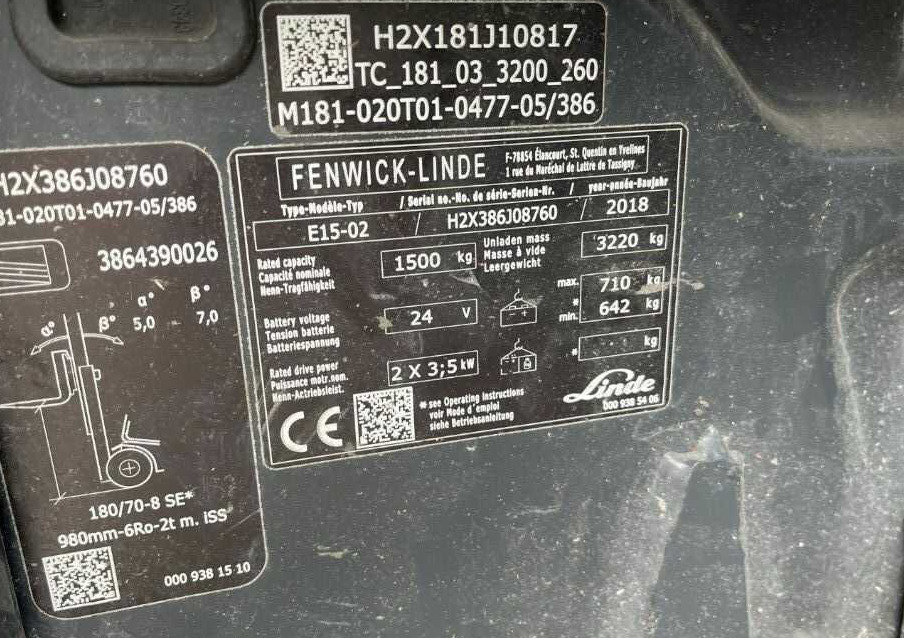 Linde E15-02 - Електрокар: снимка 3 Linde E15-02 - Електрокар: снимка 3