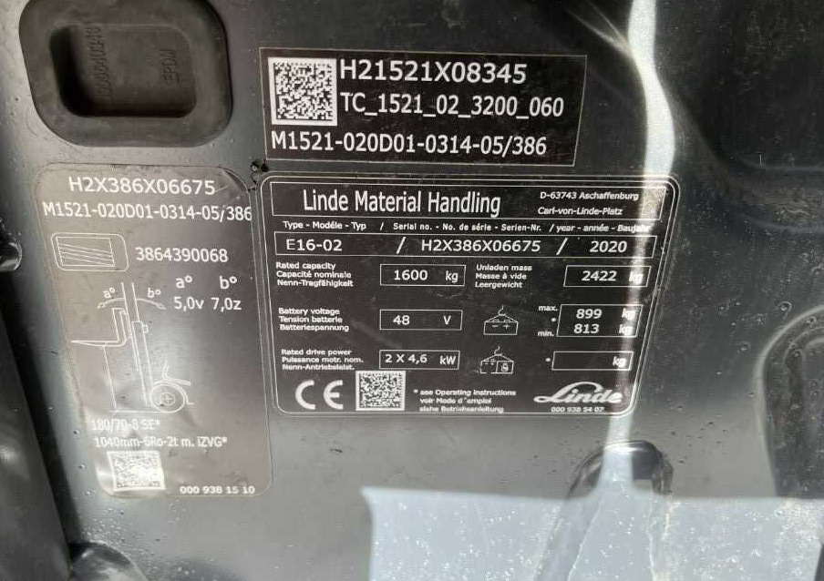 Linde E16-02 - Електрокар: снимка 4 Linde E16-02 - Електрокар: снимка 4
