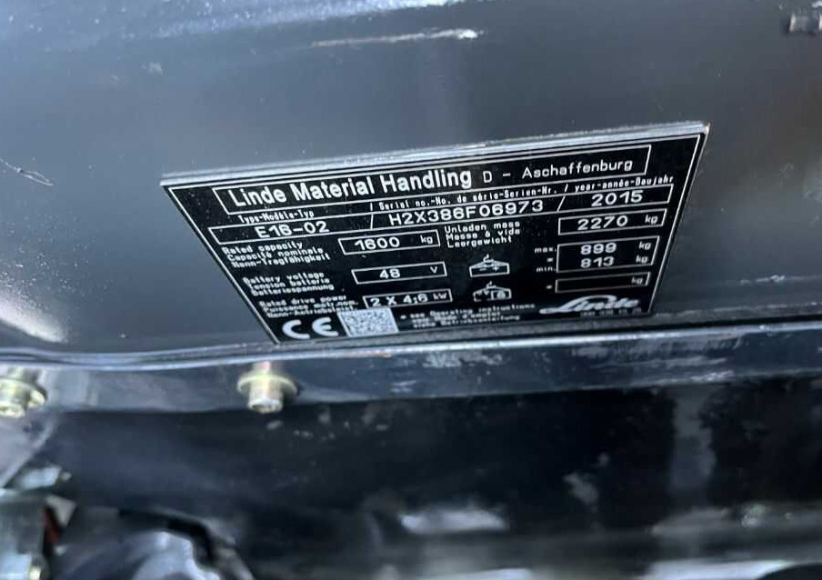 Linde E16-02 - Електрокар: снимка 4 Linde E16-02 - Електрокар: снимка 4