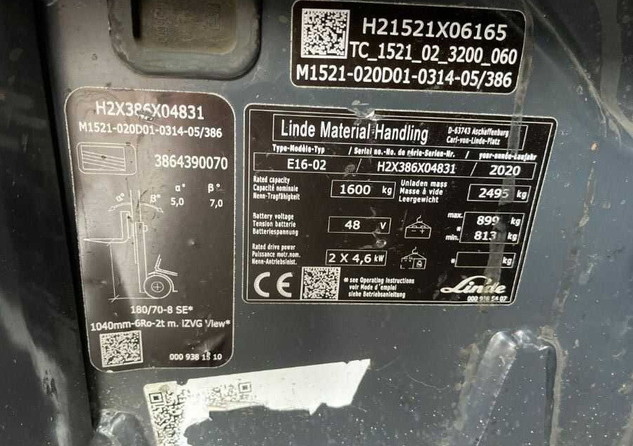 Linde E16-02 - Електрокар: снимка 4 Linde E16-02 - Електрокар: снимка 4