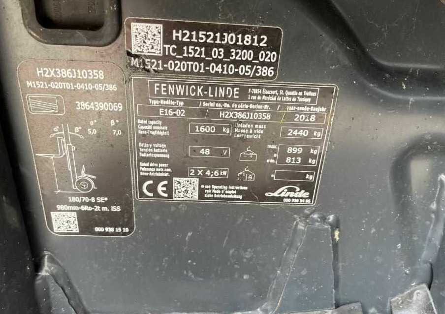 Linde E16-02 - Електрокар: снимка 4 Linde E16-02 - Електрокар: снимка 4