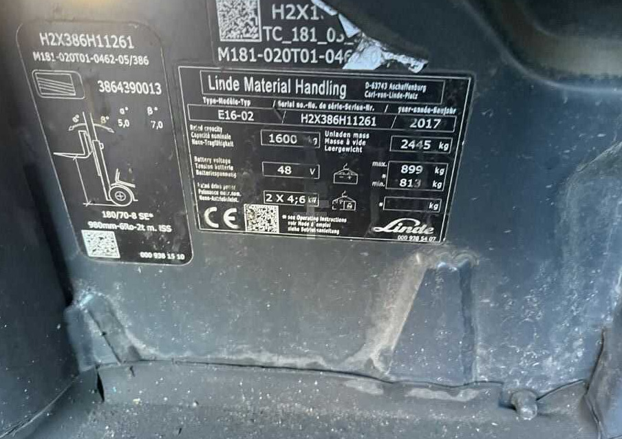 Linde E16-02 - Електрокар: снимка 4 Linde E16-02 - Електрокар: снимка 4