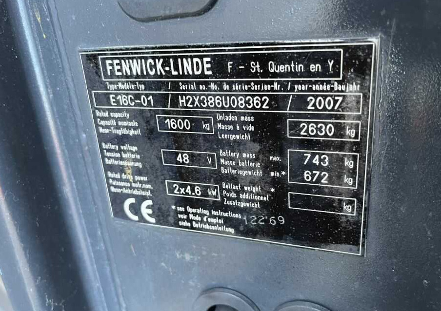 Linde E16C-01 - Електрокар: снимка 4 Linde E16C-01 - Електрокар: снимка 4
