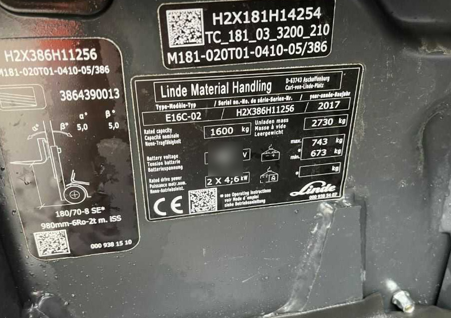 Linde E16C-02 - Електрокар: снимка 4 Linde E16C-02 - Електрокар: снимка 4