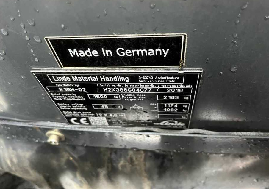 Linde E16H-02 - Електрокар: снимка 4 Linde E16H-02 - Електрокар: снимка 4