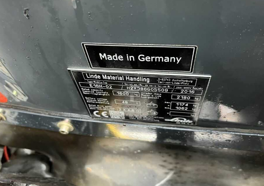Linde E16H-02 - Електрокар: снимка 4 Linde E16H-02 - Електрокар: снимка 4