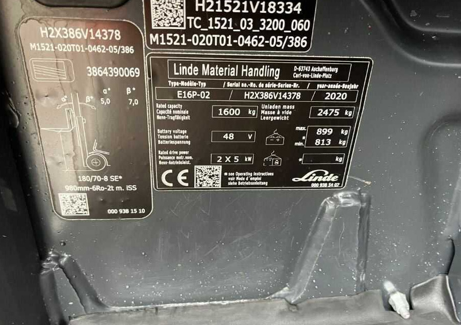 Linde E16P-02 - Електрокар: снимка 4 Linde E16P-02 - Електрокар: снимка 4