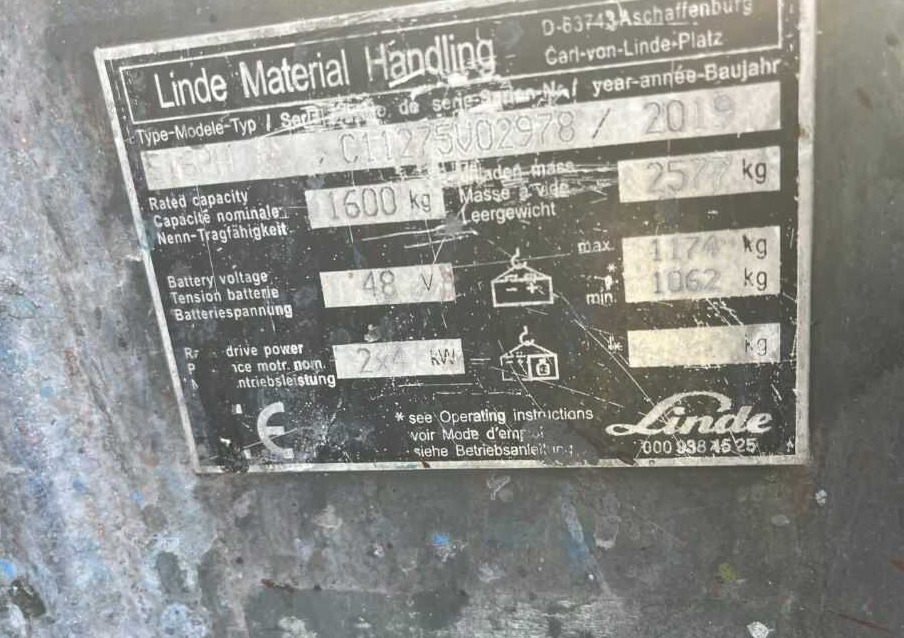 Linde E16PH - Електрокар: снимка 4 Linde E16PH - Електрокар: снимка 4