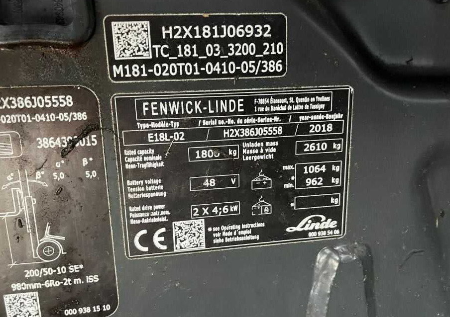 Linde E18L-02 - Електрокар: снимка 4 Linde E18L-02 - Електрокар: снимка 4