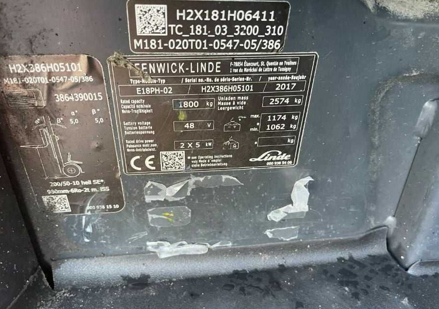 Linde E18PH-02 - Електрокар: снимка 4 Linde E18PH-02 - Електрокар: снимка 4