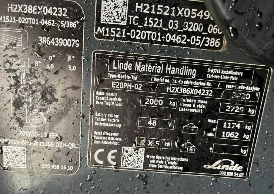 Linde E20PH-02 - Електрокар: снимка 4 Linde E20PH-02 - Електрокар: снимка 4