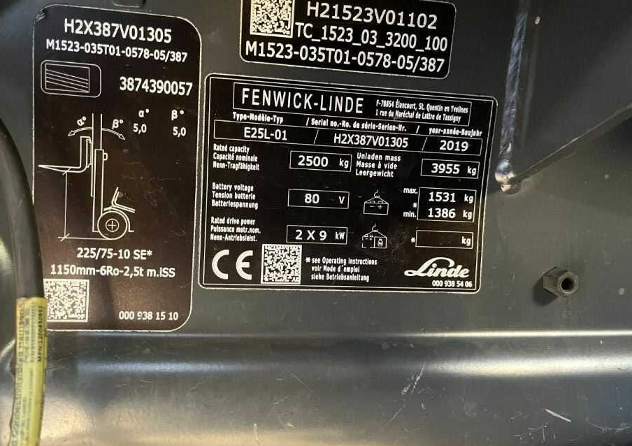 Linde E25-02 - Електрокар: снимка 4 Linde E25-02 - Електрокар: снимка 4