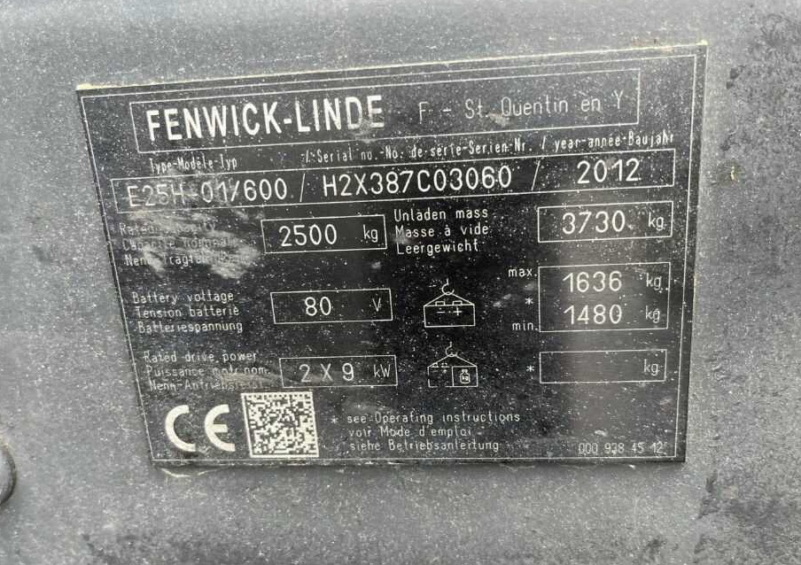 Linde E25H-01/600 - Електрокар: снимка 4 Linde E25H-01/600 - Електрокар: снимка 4