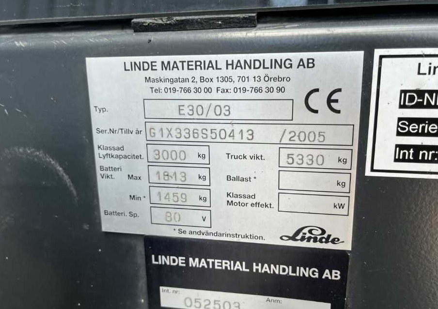 Linde E30-03 - Електрокар: снимка 4 Linde E30-03 - Електрокар: снимка 4