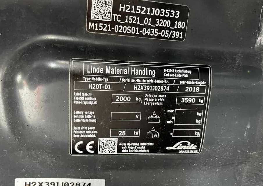 Linde H20T-01 - Газокар: снимка 4 Linde H20T-01 - Газокар: снимка 4