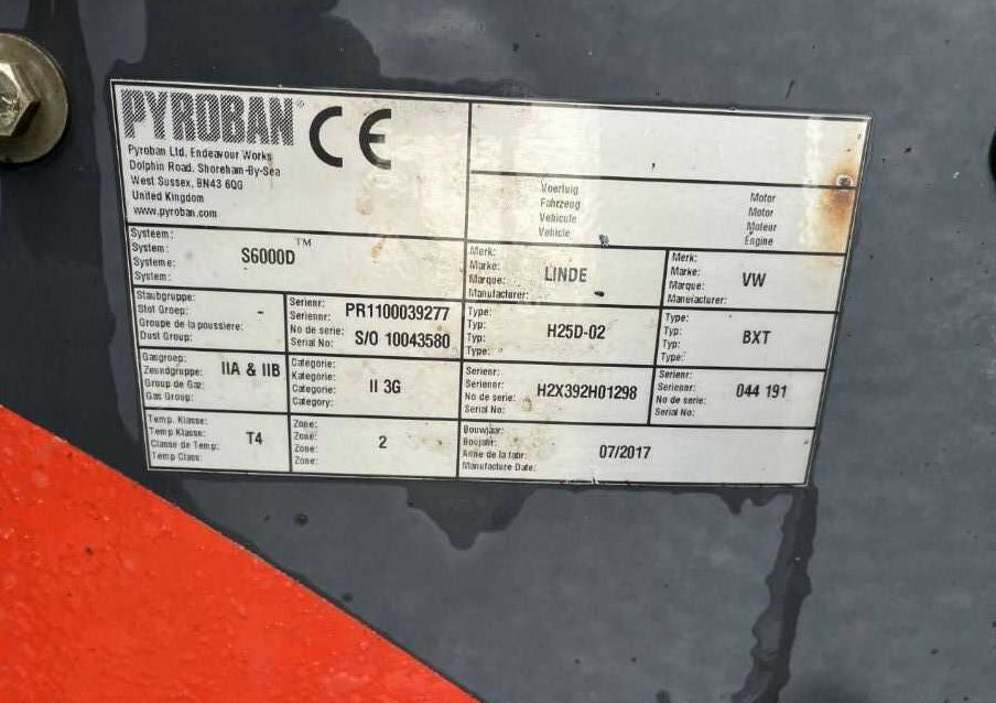 Linde H25D-02 - Дизелов мотокар: снимка 5 Linde H25D-02 - Дизелов мотокар: снимка 5