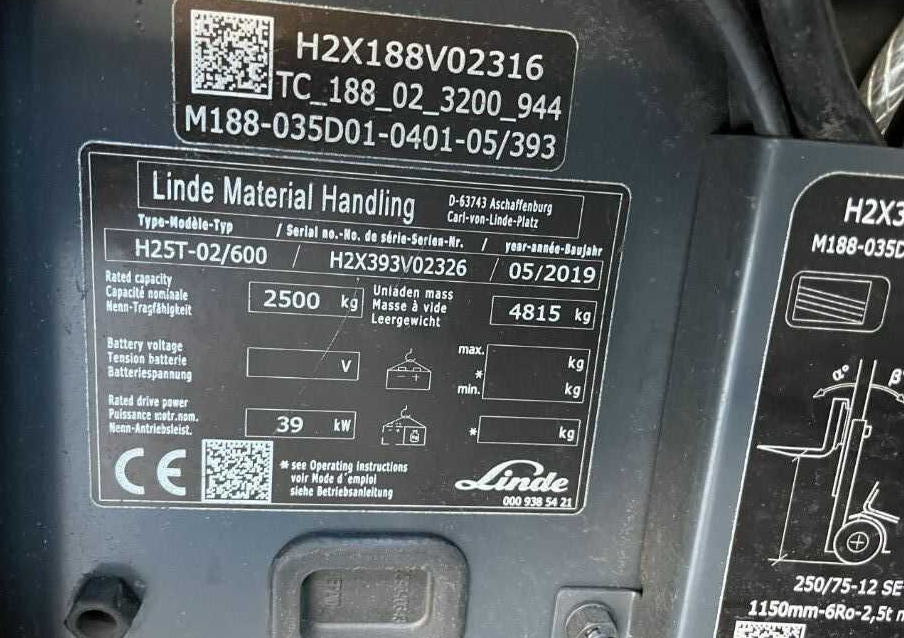 Linde H25T-02/600 - Газокар: снимка 4 Linde H25T-02/600 - Газокар: снимка 4