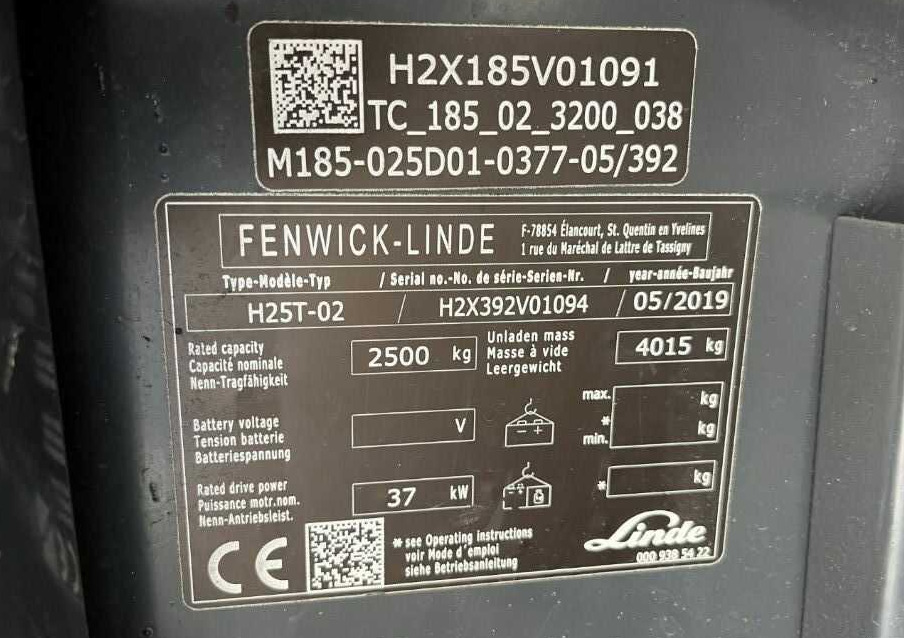 Linde H25T-02 - Газокар: снимка 4 Linde H25T-02 - Газокар: снимка 4