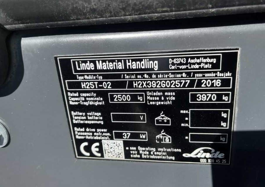 Linde H25T-02 - Газокар: снимка 2 Linde H25T-02 - Газокар: снимка 2