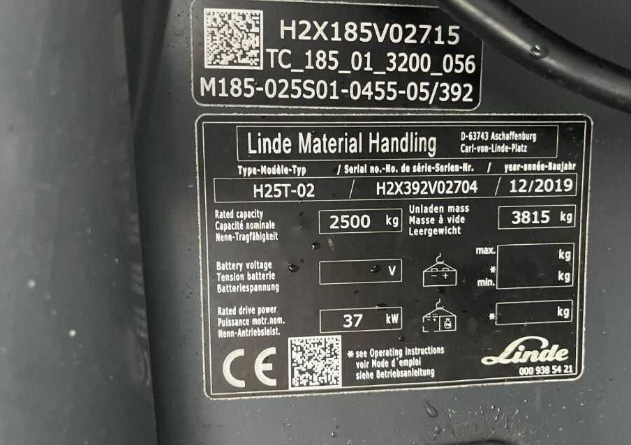 Linde H25T-02 - Газокар: снимка 4 Linde H25T-02 - Газокар: снимка 4