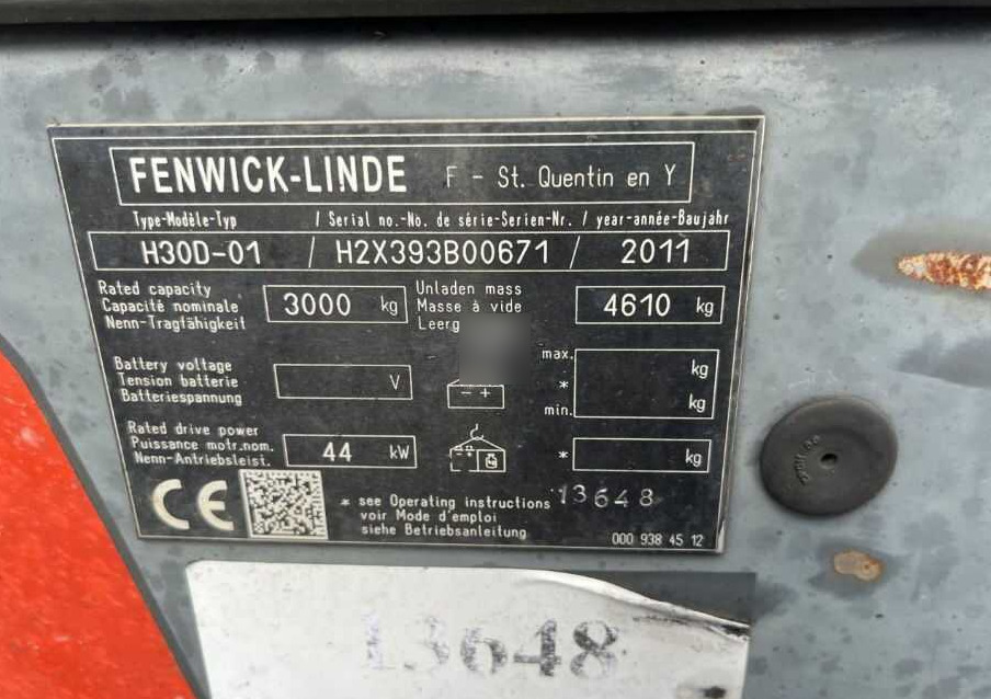 Linde H30D-01 - Дизелов мотокар: снимка 4 Linde H30D-01 - Дизелов мотокар: снимка 4