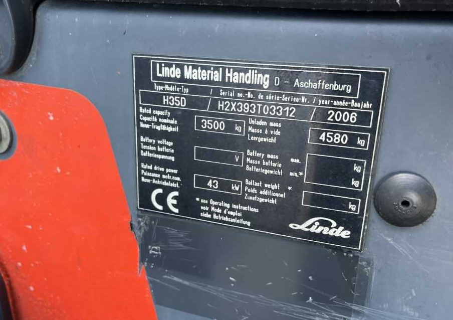 Linde H35D - Дизелов мотокар: снимка 4 Linde H35D - Дизелов мотокар: снимка 4