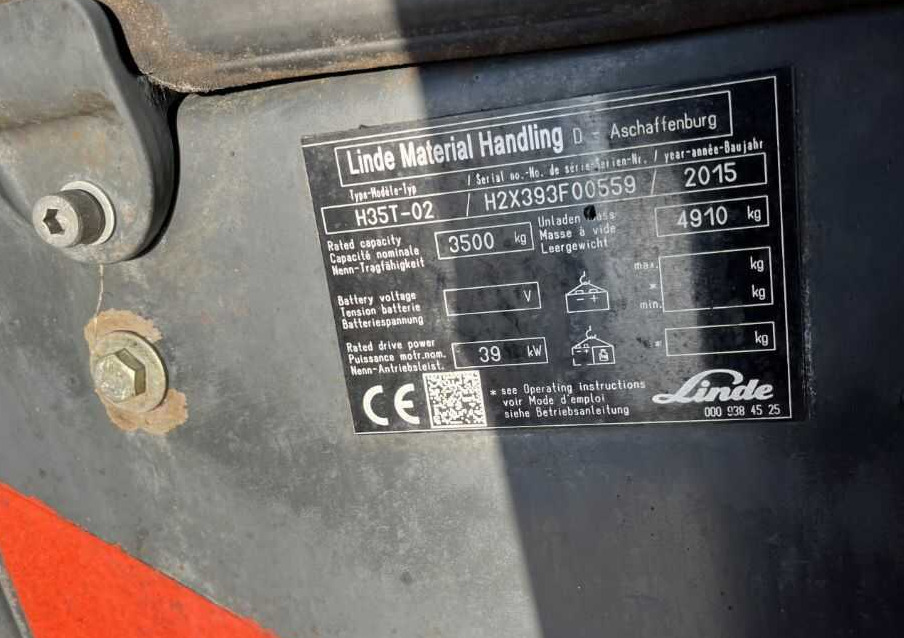 Linde H35T-02 - Газокар: снимка 4 Linde H35T-02 - Газокар: снимка 4