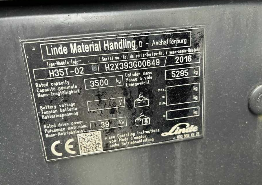 Газокар Linde H35T-02: снимка 6